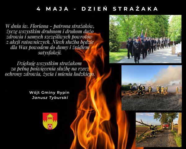 Życzenia dla strażaków
