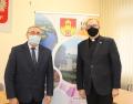 "Gościem poranka" w KRDP był wójt Janusz Tyburski.