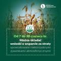 Komunikat dot. szkód w uprawach w 2020 roku.