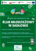 Nabór uczestników do projektu pn. "Klub młodzieżowy w Sadłowie".