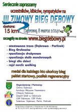 Zapraszamy na sportowe wydarzenie w Gminie Dąbrowa - III Zimowy Bieg Dębowy